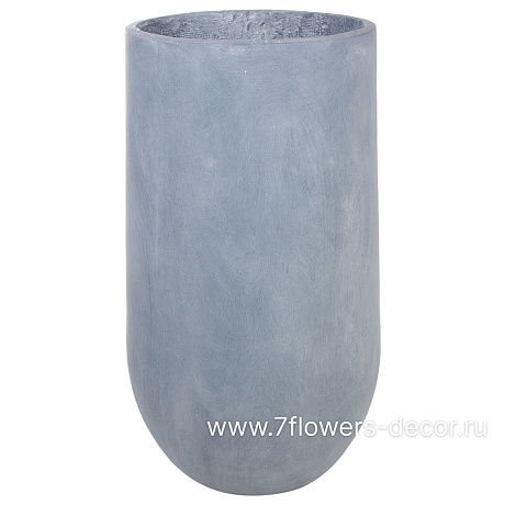 Кашпо Nobilis Marco Stone grey Jar (файберглас), D40,5хH80 см - фото 1