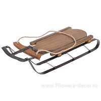 Фигура "Санки" (дерево), 42x17xH9 см - фото 1