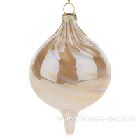 Елочная игрушка "Капля" (стекло), D8xH13 см - фото 1