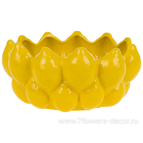 Чаша декоративная Лимон (керамика), D21xH10 см - фото 1