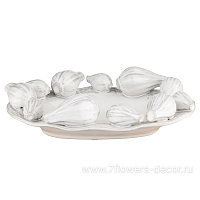 Подставка декоративная "Чеснок" (керамика), 19x27xH8 см - фото 1