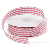 Лента декоративная "Клетка", 25 ммx20 м - фото 1