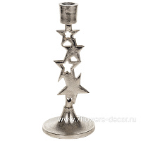 Подсвечник "Звезды" (металл), 9x9xH23 см - фото 1