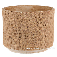 Кашпо "Basket" (керамика), D18,5xH15 см - фото 1