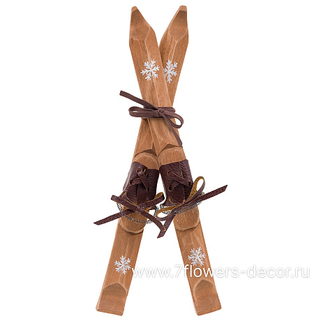 Фигура Лыжи (дерево), 23x5xH1,5 см - фото 1