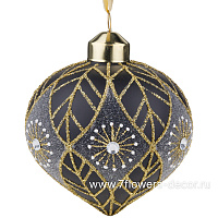 Елочная игрушка "Луковка" (стекло), D8xH9 см - фото 1