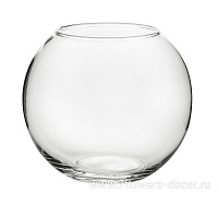 Ваза "Шаровая" (стекло), D23xH19 см, 5 л - фото 1