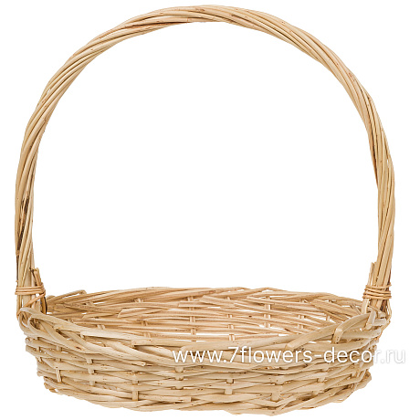 Корзина плетеная (ива), 29x25xH7/31 см - фото 1