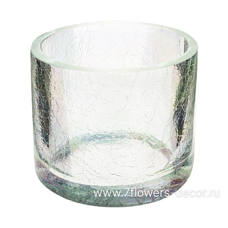 Ваза Аттикус-1541 Кракле (стекло), D12xH10 см - фото 1