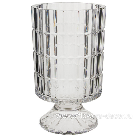 Ваза Crystal (стекло), D10,5xH18 см - фото 1