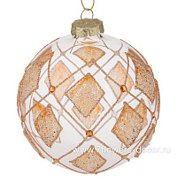 Елочная игрушка "Шар" (стекло), D10 см - фото 1