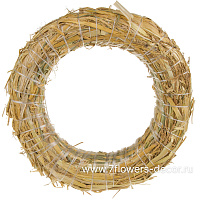Венок (солома), D20 см - фото 1