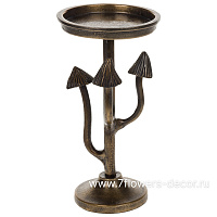 Подсвечник "Гриб" (металл), 11x10xH22 см - фото 1