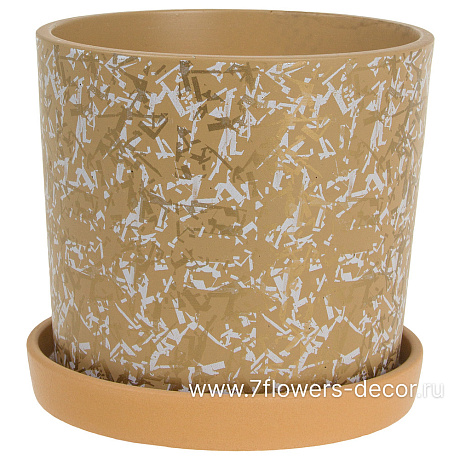Горшок Дубай (керамика), D14xH13,1 см - фото 1