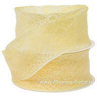 Лента декоративная "Кружево", 40 ммx10 ярд - фото 1