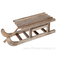 Фигура деревянная "Сани декоративные", 16 х 40,5 х 13,5 см - фото 1