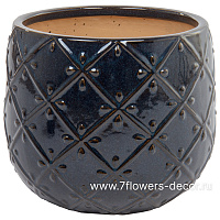 Кашпо Nobilis Marco "Deep Sea Relief Jar" (керамика), D31хH27 см - фото 1