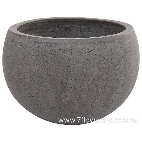Кашпо Nobilis Marco Grey Round (полистоун), D42хH30 см - фото 1