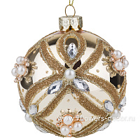 Елочная игрушка "Шар" (стекло), D8 см - фото 1