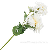 Цветок искусственный заснеженный "Георгина", H55 см - фото 1