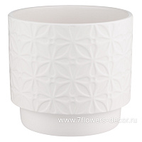 Кашпо "Clover" (керамика), D13xH12 см - фото 1