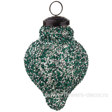 Елочная игрушка Калабаш (стекло), H12,5 см - фото 1