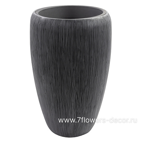 Кашпо Nobilis Marco "Pm-bgray Vase" (полистоун), D32хH51 см, с тех.горшком