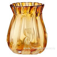 Ваза "Amber" (стекло). D16xH19,5 см - фото 1