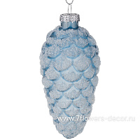 Елочная игрушка "Шишка" (стекло), 5xH10,5 см - фото 1