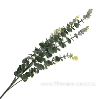 Ветка искусственная "Эвкалипт", H88 см, с силиконовым покрытием - фото 1