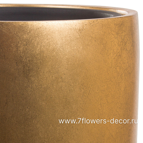Кашпо Nobilis Marco Pa-gold Vase (полистоун), D30хH65 см, с тех.горшком - фото 2