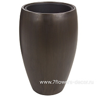 Кашпо Nobilis Marco "Pab-coal Round" (полистоун), D32хH49 см, с тех.горшком - фото 1