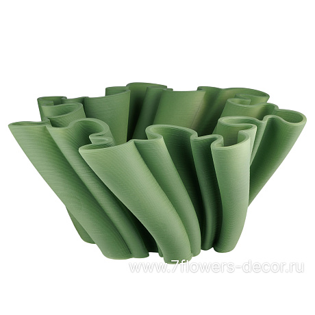 Ваза Иллюзия (керамика), 33x33xH15 см, для суxоцветов - фото 1