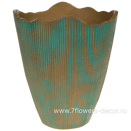 Ваза Морской бриз (металл), 20x16xH23 см - фото 1