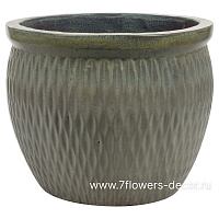Кашпо Nobilis Marco "Ivory Ribs Jar" (керамика), D64хН53 см - фото 1