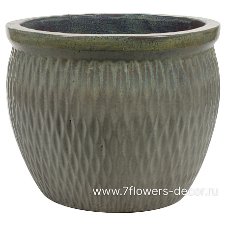 Кашпо Nobilis Marco Ivory Ribs Jar (керамика), D64хН53 см - фото 1