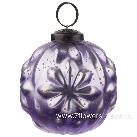 Елочная игрушка Шар  (стекло), D8 см - фото 1