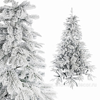 Ель искусственная заснеженная "Альпийская" (ПВХ,ПЭ), D126xH180 см - фото 1