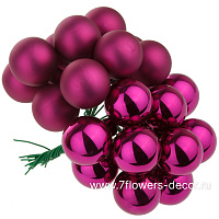 Елочная игрушка "Шар на проволоке" (стекло), D2,5 см, набор (144 шт) - фото 1