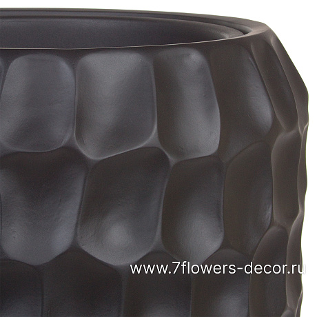 Кашпо Nobilis Marco Pm-antra Cells Vase (полистоун), D34хH97 см, с тех.горшком - фото 2