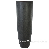 Кашпо полистоун Nobilis Marco "Rock2-gray Vase", D48хH150 см с тех.горшком - фото 1