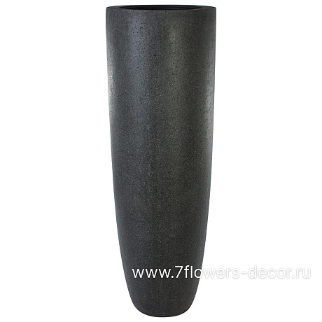 Кашпо полистоун Nobilis Marco Rock2-gray Vase, D48хH150 см с тех.горшком - фото 1