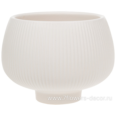 Кашпо Slats (керамика), D12xH11 см - фото 1