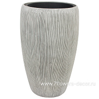 Кашпо полистоун "Pmw-b/ivory Vase", D41хH68 см с тех.горшком - фото 1