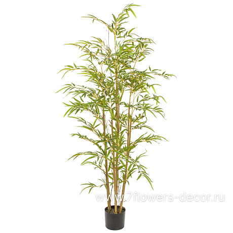 Растение искусственное Бамбук в кашпо, H150 см - фото 1