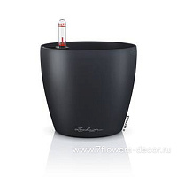 Кашпо Lechuza "Classico Color 14 Complete slate" (пластик), D15xH13,5 см - фото 1