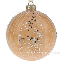 Елочная игрушка "Шар" (стекло), D10 см - фото 1