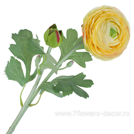Цветок искусственный Ранункулюс, H49 см - фото 1