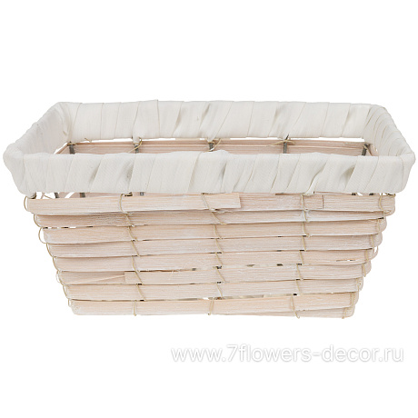Кашпо плетеное (пластик), 20х12хН10 см - фото 1