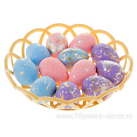 Набор яиц декоративных (пластик), 7 см, (12 шт.) - фото 1